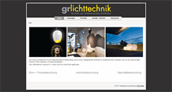Desktop Screenshot of gr-lichttechnik.de