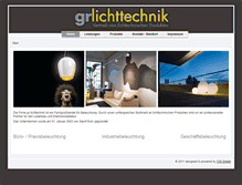 Tablet Screenshot of gr-lichttechnik.de